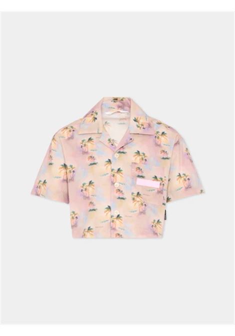 Camicia con stampa PALM ANGELS | PGGG001S26FAB001042